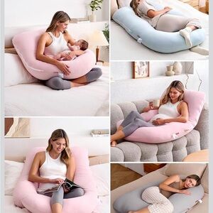 NWT Momcozy U Shape Pregnancy Pillow for Sleeping, Full Body